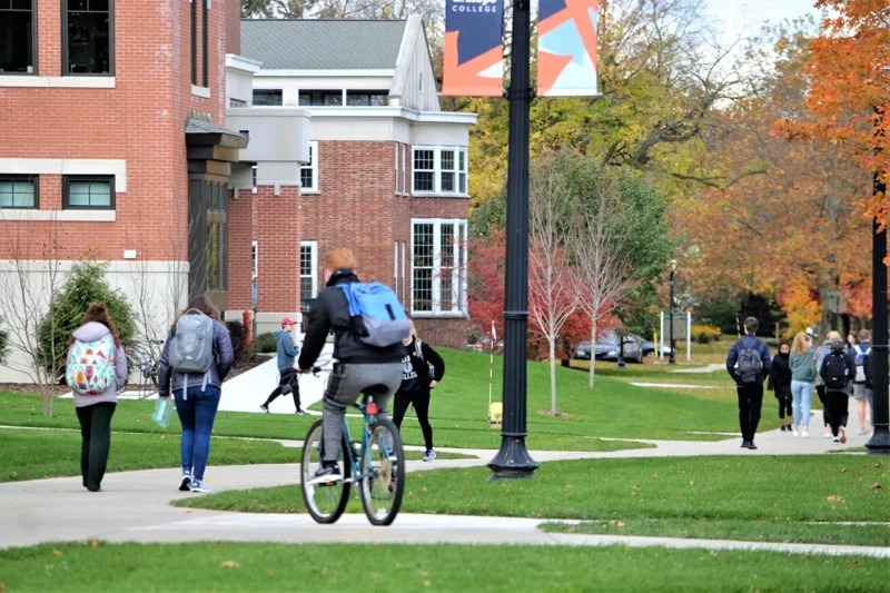 Students On College Campus