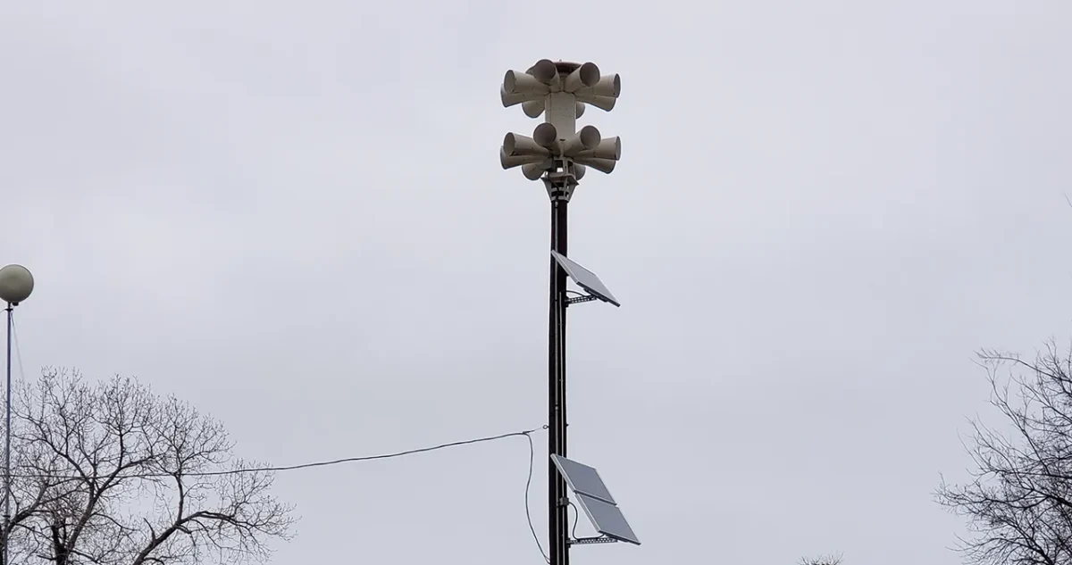 Old Tornado Siren Scheduled Maintenance
