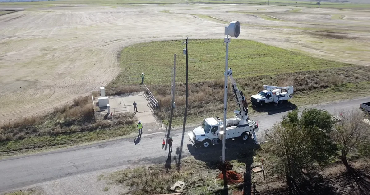 Outdoor Tornado Siren Installation