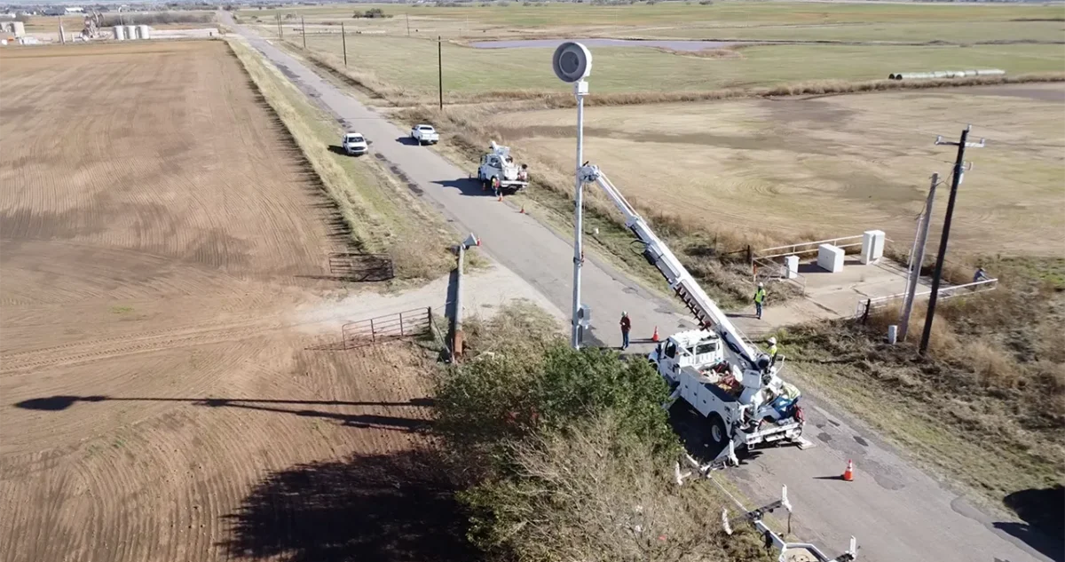 Rotating Tornado Siren Installation