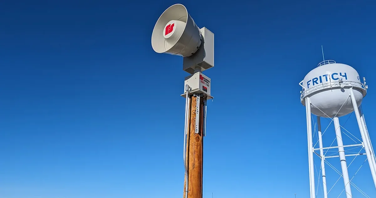 Tornado Siren Installation Fritch Texas